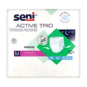 Seni Active Trio, elastyczne majtki chłonne, rozmiar M, 10 szt.