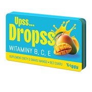 Triggy Upss.. Dropss Witaminy B, C, E, pastylki do ssania, smak mango, 15 szt. https://azcdn.doz.pl/image/d/product/4168f71b-scale-180x180.png