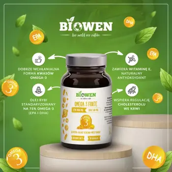 Biowen, Omega 3 Forte, kapsułki, 90 szt.