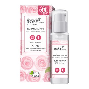 Flos-Lek, Rose for skin, różane serum witaminowe, 3w1, 30 ml