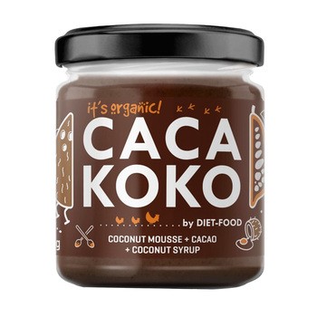 Diet-Food, Cacakoko, Bio Krem Kokosowy z Kakao, 200 g