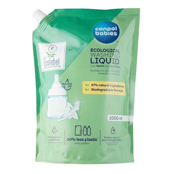 Canpol Babies, ekologiczny płyn do mycia butelek i smoczków, 1000 ml