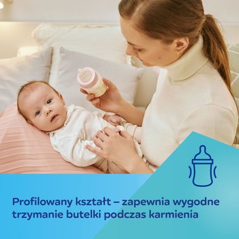 Canpol babies Easy Start Royal Baby, butelka szeroka, antykolkowa, różowa, 120 ml, 1 szt.