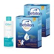 Zestaw 2x Bebilon Advance Pronutra 3, Junior, formuła na bazie mleka po 1. roku życia, 1000 g + Oillan Derm+, emulsja do kąpieli, 200 ml