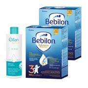 Zestaw 2x Bebilon Advance Pronutra 3, Junior, formuła na bazie mleka po 1. roku życia, 1000 g + Oillan Derm+, emulsja do kąpieli, 200 ml https://azcdn.doz.pl/image/d/product/7ede10ca-scale-180x180.png