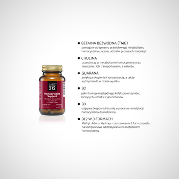 LABS212 Homocysteine Support, kapsułki, 90 szt.