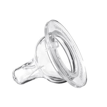 Canpol EasyStart, silikonowy smoczek do butelek szerokich, średni, 6-12 m, 1 szt.