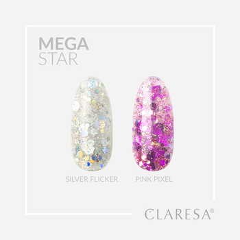 Claresa Mega Star Art Gel, żel do zdobień, Pink Pixel, 10 g