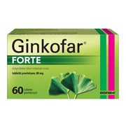 Ginkofar forte, 80 mg, tabletki powlekane, 60 szt.