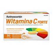 Rutinoscorbin Witamina C Forte (Active C), 500 mg, kapsułki twarde o przedłużonym uwalnianiu, 30 szt.
