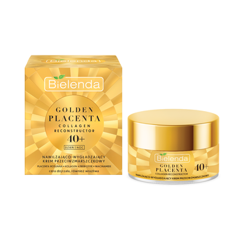 Bielenda Golden Placenta, nawilżająco-wygładzający krem przeciwzmarszczkowy 40+, 50 ml