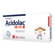 Acidolac Junior, misio-tabletki, smaku truskawkowy, 20szt.        