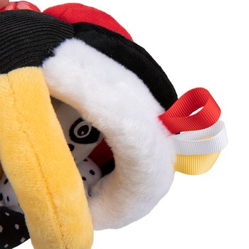 Canpol Babies, sensoryczna piłka z grzechotką i piszczkiem BabiesBoo, 1 szt.