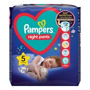 Pampers Night Pants 5 (12-17 kg), pieluchomajtki jednorazowe na noc, 22 szt.        