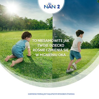 Nestle Nan Optipro Plus 2, 5 HMO, mleko następne dla niemowląt powyżej 6. miesiąca, 800 g