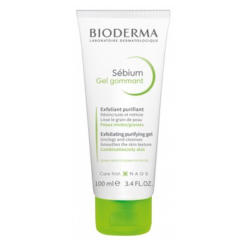 Bioderma Sebium Gel Gommant, myjący żel złuszczający - peeling, 100 ml