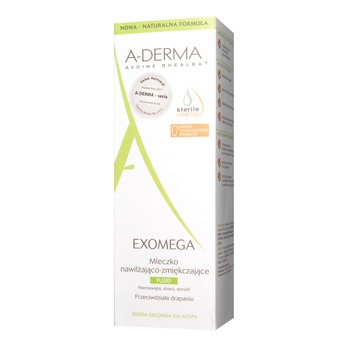 Aderma Exomega, mleczko nawilżająco-zmiękczające, 200 ml
