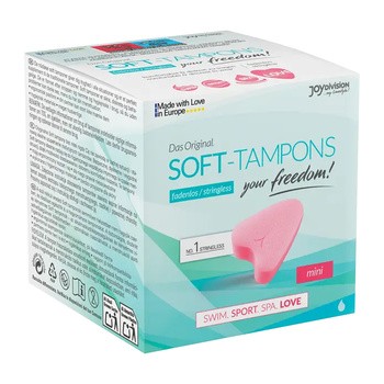 JoyDivision Soft Tampons Mini, tampony bez sznurka, 3 szt.