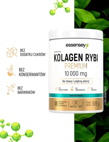 Рыбий коллаген Essensey Premium 10000 мг, для суставов и кожи, порошок, нейтральный вкус, 306 г — фото 6