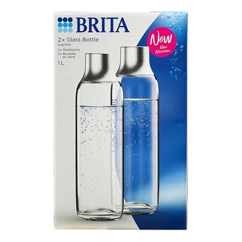 Brita sodaTrio, zestaw butelek szklanych do saturatora, 2 szt.
