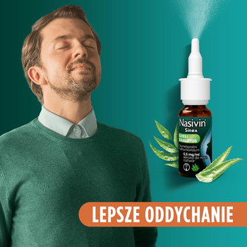 Nasivin Sinex Aloes i Eukaliptus,0,5mg/ml,aer.do nosa, 15 ml