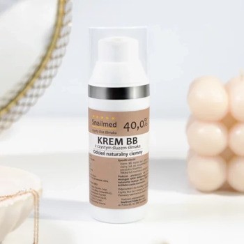 Snailmed, krem BB ze śluzem ślimaka i woskiem pszczelim, naturalny ciemny, 30 ml