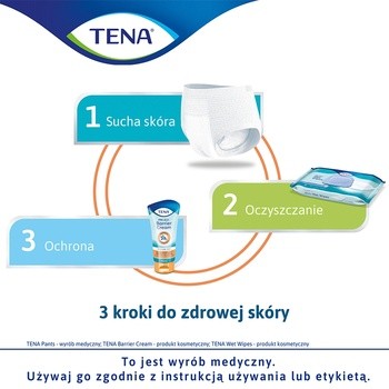 TENA Wet Wipe, chusteczki nawilżane 3w1, 48 szt.