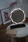 Beautifly Round LED Vanity Mirris, podświetlane lusterko do makijażu z regulacją światła LED, 1 szt.