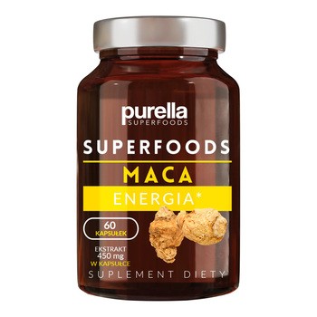 Purella Superfoods, Maca Energia, kapsułki, 60 szt.