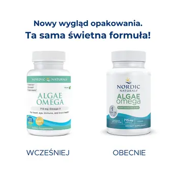 Nordic Naturals Algae Omega 715 mg Omega 3, kapsułki, 120 szt.
