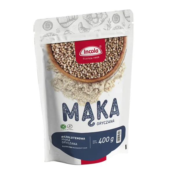 Mąka gryczana bezglutenowa 400g [Incola] - Incola