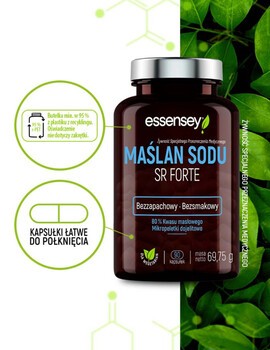 Essensey Maślan Sodu SR Forte, kaps., 90 szt