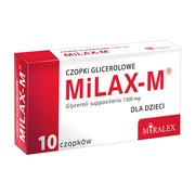 Milax-M, czopki glicerolowe dla dzieci, 1500 mg, 10 szt.
