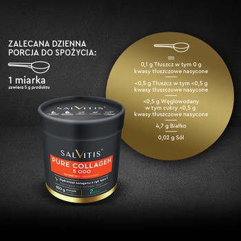 Salvitis Pure Collagen 5 000, proszek, 150 g