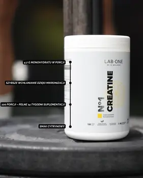 Lab One N°1 Creatine, proszek,  smak cytrynowy, 500 g