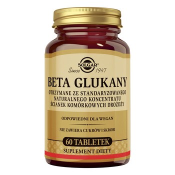 Solgar Beta Glukany, tabletki, 60 szt.