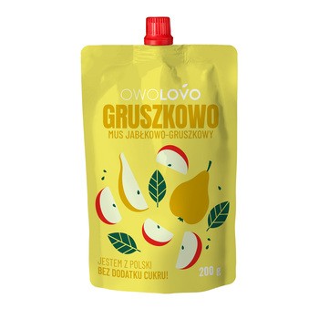 Owolovo Gruszkowo, mus jabłkowo - gruszkowy, 200 g