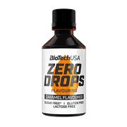 BioTech USA Zero drops, krople smakowe, smak karmelowy, 50 ml