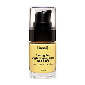 Iossi Czarny Bez, wygładzający krem pod oczy - witamina C 3%, róża, wino, 15 ml