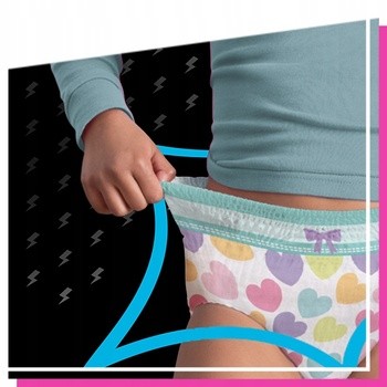 Pampers Ninjamas, pieluchomajtki dla dziewczynki, rozmiar 7 (4-7 lat), 60 szt.