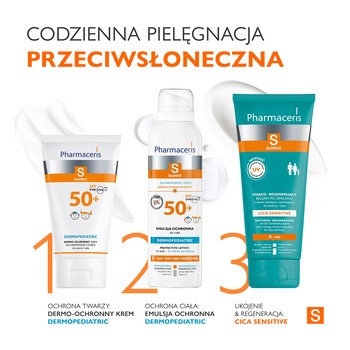 Pharmaceris S, emulsja ochronna dla niemowląt i dzieci SPF50+, 150 ml