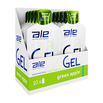 Zestaw ALE Active Life Energy, Gel Green Apple, 10 szt.