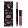 Golden Rose Matte Lipkit, zestaw do makijażu ust, pink, 7,6 g