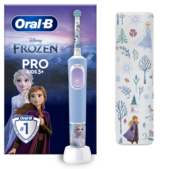 Oral-B, Pro KIds 3+, Frozen, szczoteczka elektryczna + etui