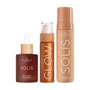 Zestaw Cocosolis, Solis Self-tanning Foam, pianka samoopalająca do ciała, Medium, 200 ml + Solis, samoopalające serum do twarzy, 50 ml + Glow, olejek nabłyszczający z drobinkami, 110 ml https://azcdn.doz.pl/image/d/product/482ab972-scale-180x180.png