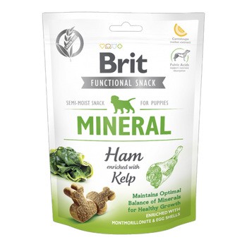 Brit Care Dog Functional Snack Mineral Ham Puppy, przysmaki dla psów, 150 g
