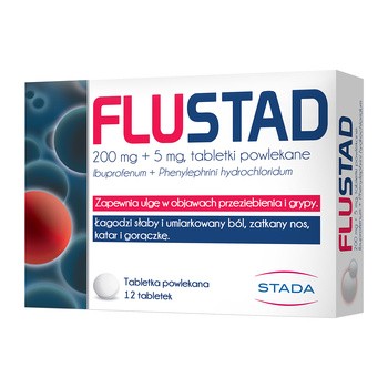 Flustad, 200 mg + 5 mg, tabletki powlekane, 12 szt.