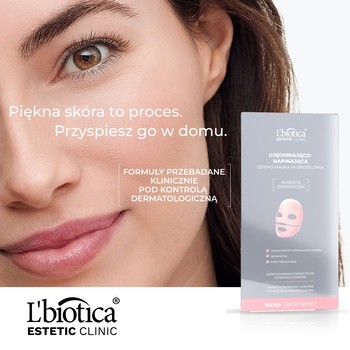 L`Biotica Estetic Clinic Meso, ujędrniająco napinająca, dermomaska hydrożelowa,1 szt.