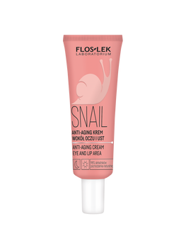 Flos-lek zestaw SNAIL odnowa i regeneracja, krem-żel naprawczy na dzień i na noc, 50 ml + anti-aging krem wokół oczu i ust, 30 ml + tonik łagodzący, 50 ml
