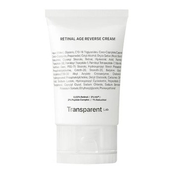 Transparent Lab Retinal Age Reverse Cream, krem przeciwstarzeniowy, 50 ml